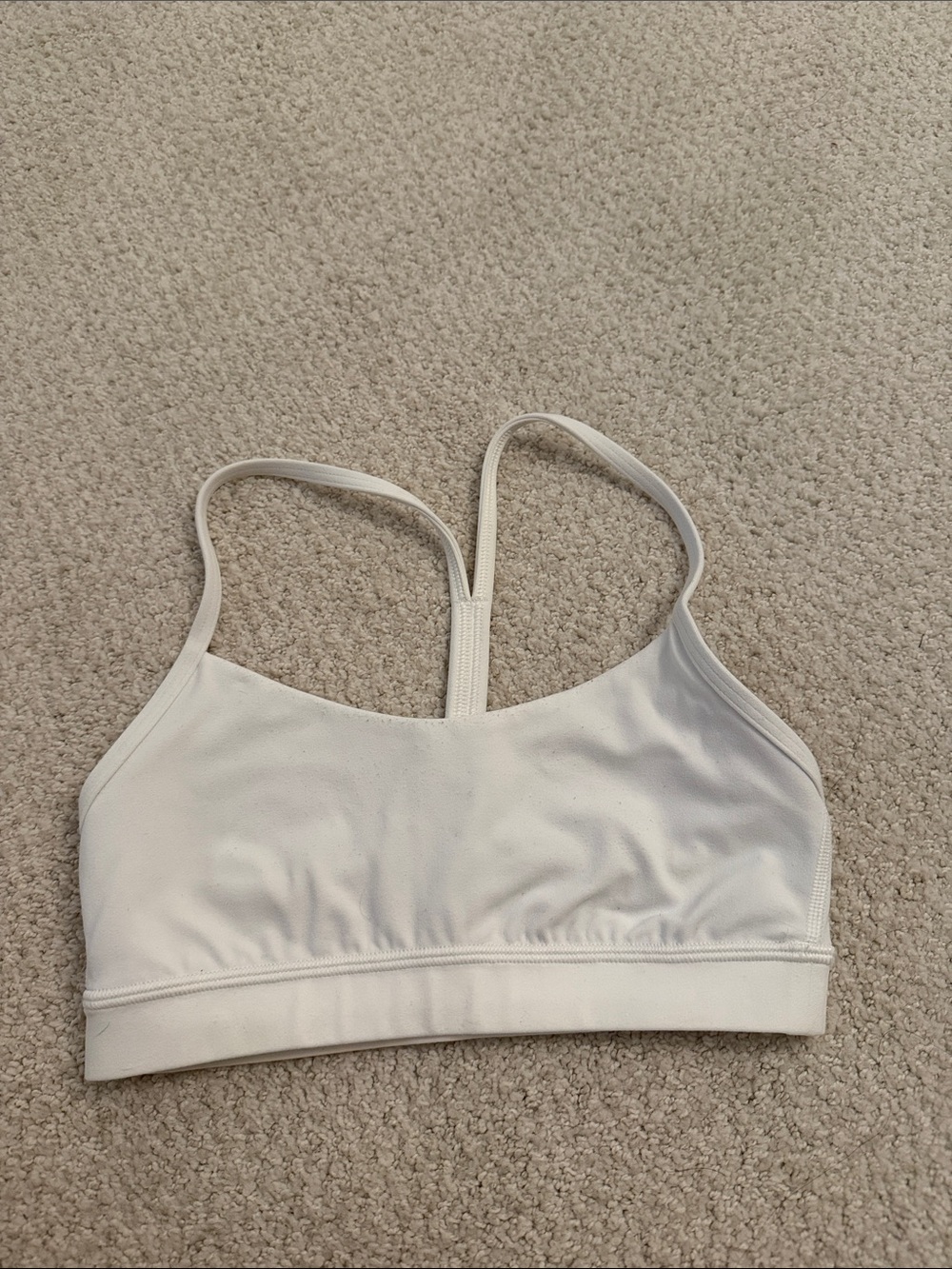 lululemon athletica white Racerback Sports Bra